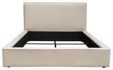 Cloud 43" Low Profile Queen Bed, Sand Fabric By Diamond Sofa